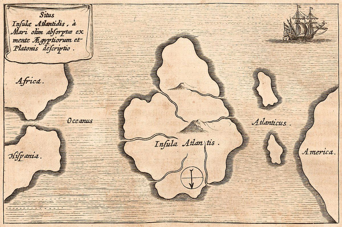 Representation of Plato's map of Atlantis